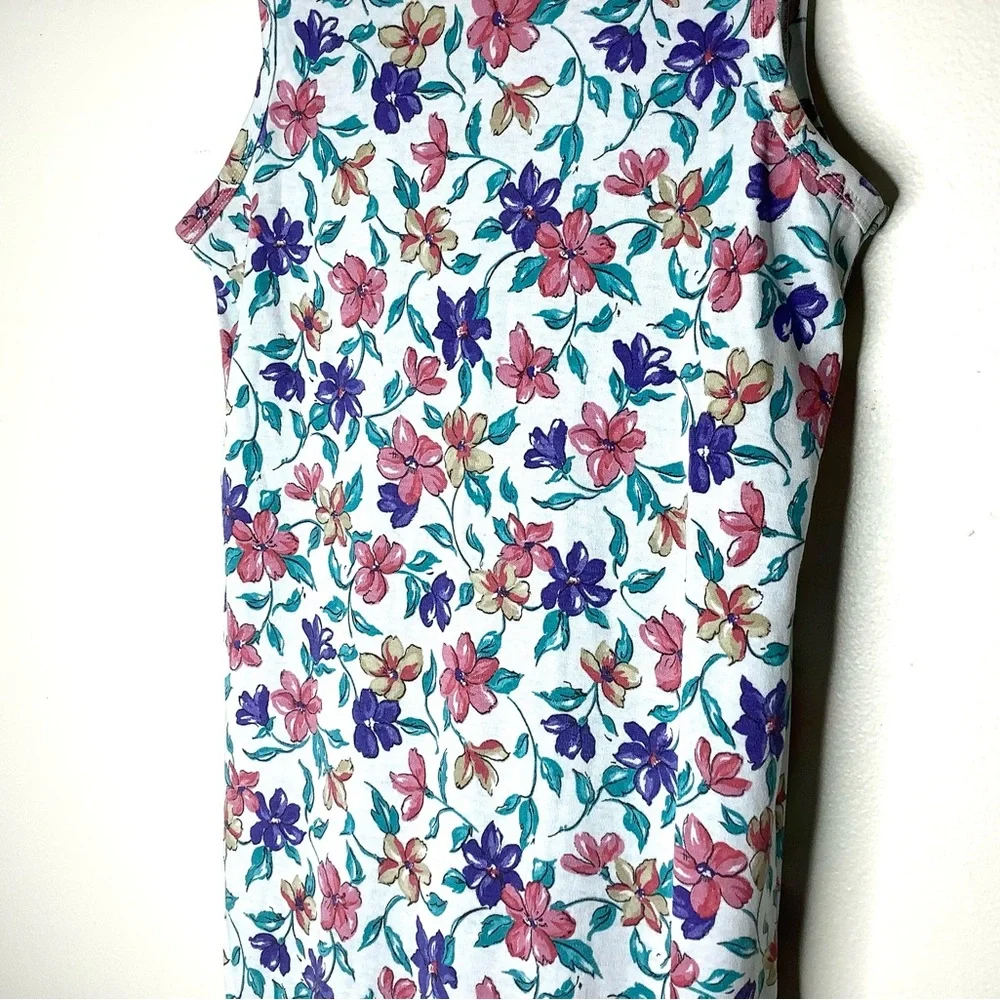 < Vintage Basic Editions Floral Print Maxi Dress > - Picture 5 of 6